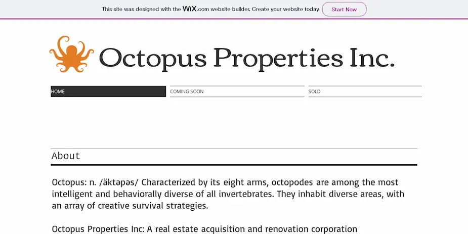 Octopus Properties Inc